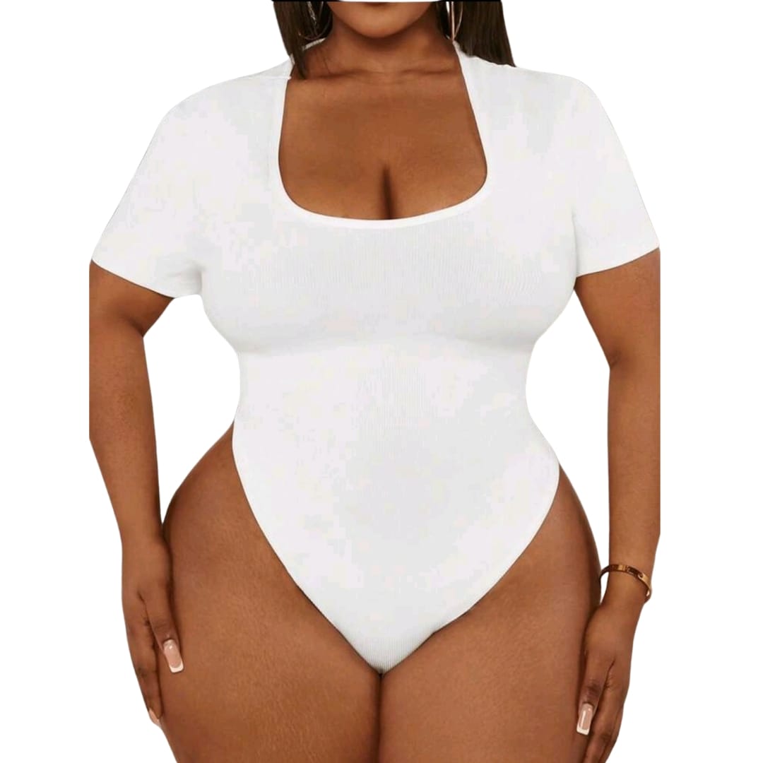Plus Size Short Sleeve Bodysuit