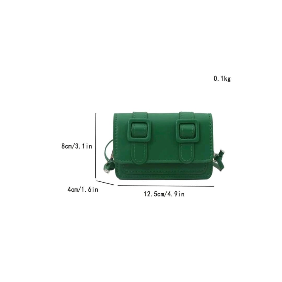 Mini Fashion Solid Color Simple Flip Shoulder Bag