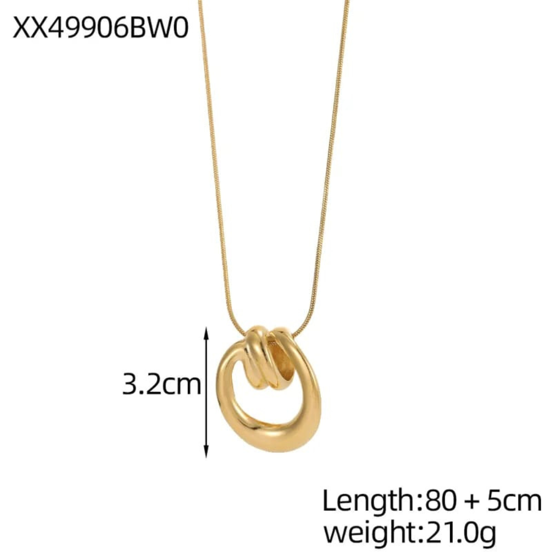 Geometric 18K Gold Plated Necklace