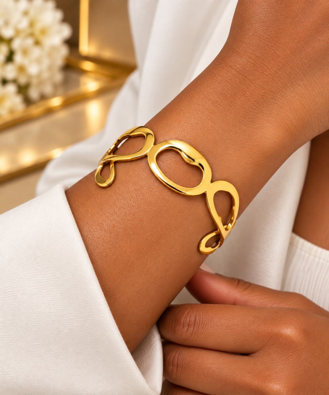 18K Gold Plated Expandable  Bracelets