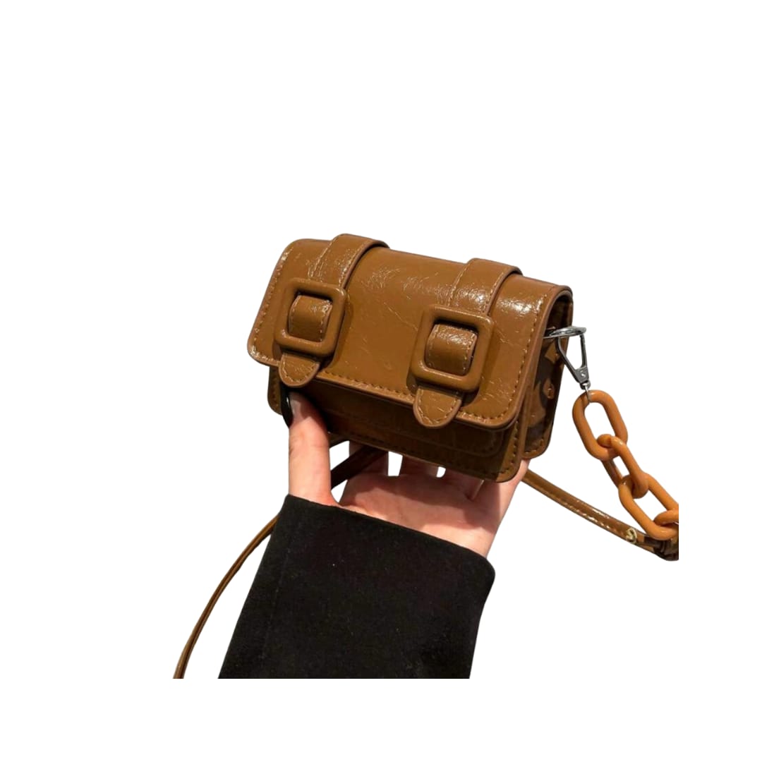Mini Fashion Solid Color Simple Flip Shoulder Bag
