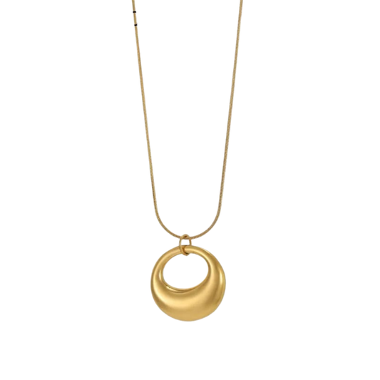 Geometric Smooth 18K Gold Plated Necklace