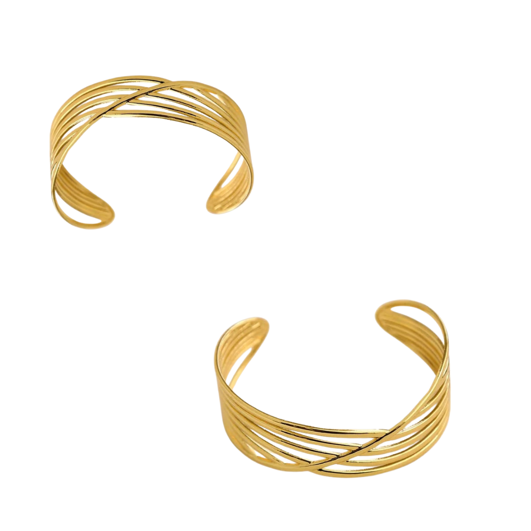 18K Gold Plated Expandable  Bracelets