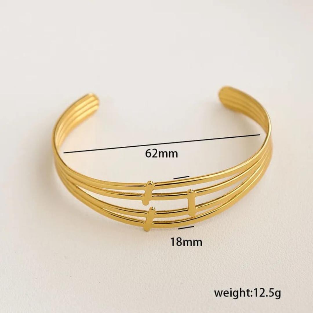 18K Gold Plated Expandable  Bracelets