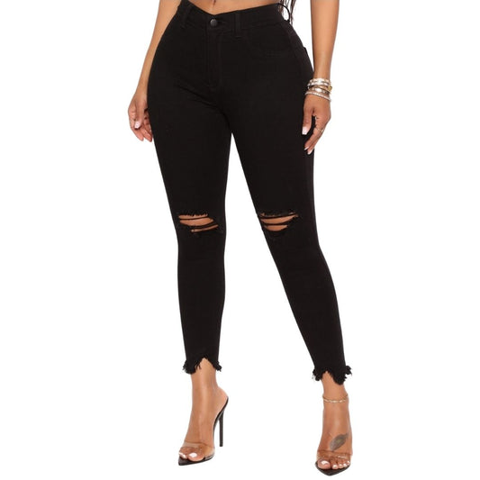 Plus Size Skinny Jeans- Black